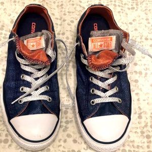 Converse Allstar Navy & Pink Sparkle